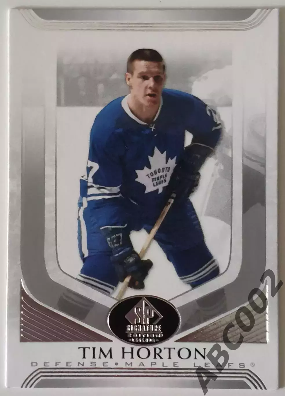 Карточка НХЛ / Tim Horton / Maple Leafs