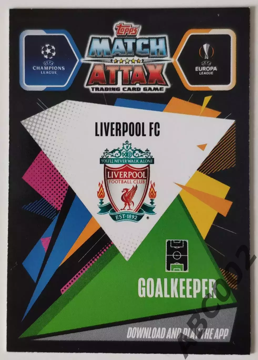 АПЛ / Alisson / Liverpool / Topps Match Attax 1