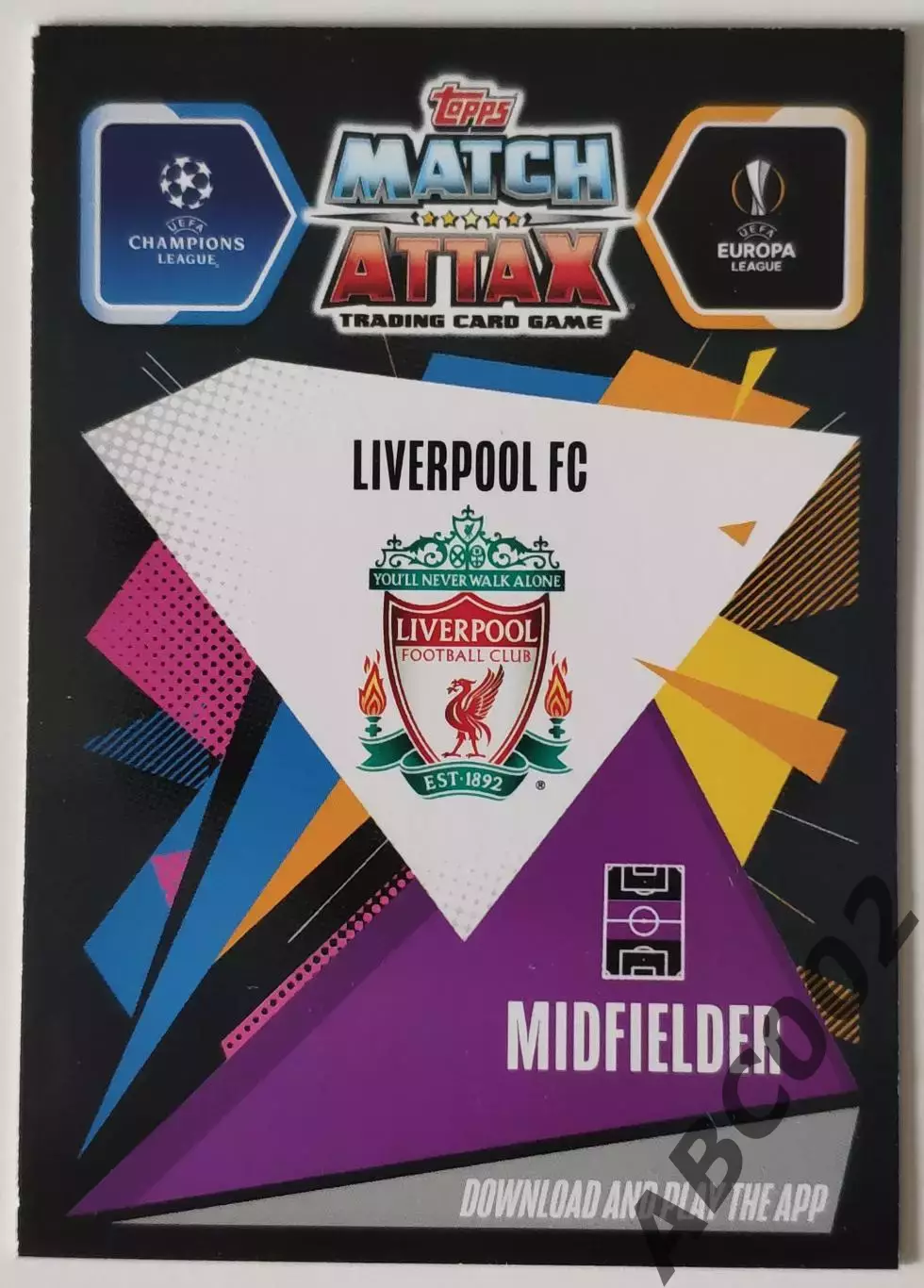 АПЛ / Curtis Jones / Liverpool / Topps Match Attax 1