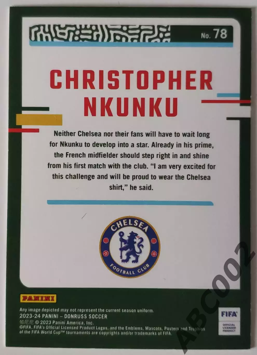 АПЛ / Christopher Nkunku / Chelsea / Panini Donruss 1