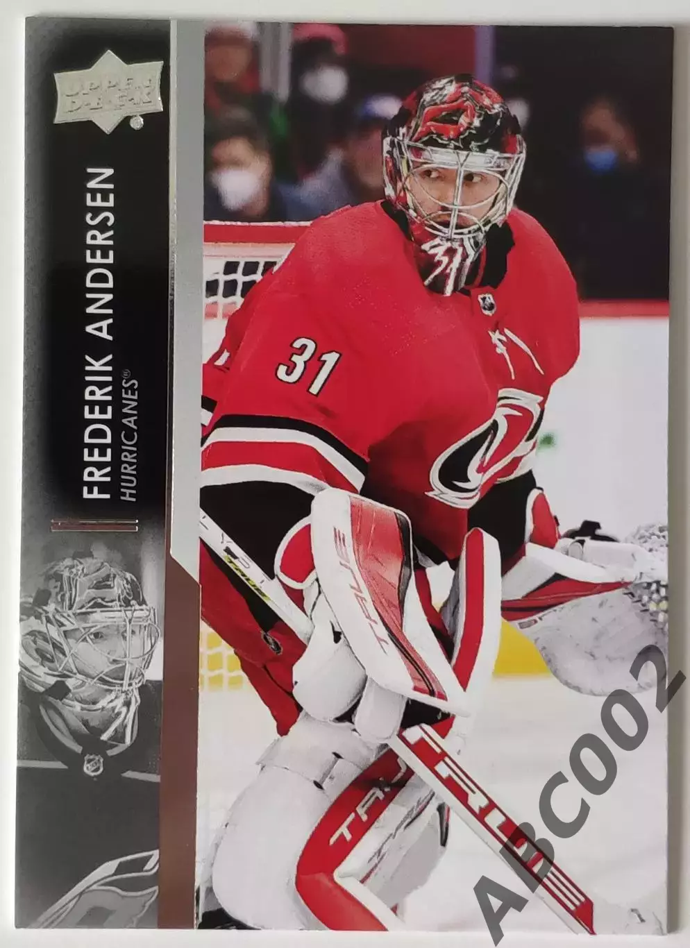 Карточка НХЛ / Frederik Andersen / Hurricanes