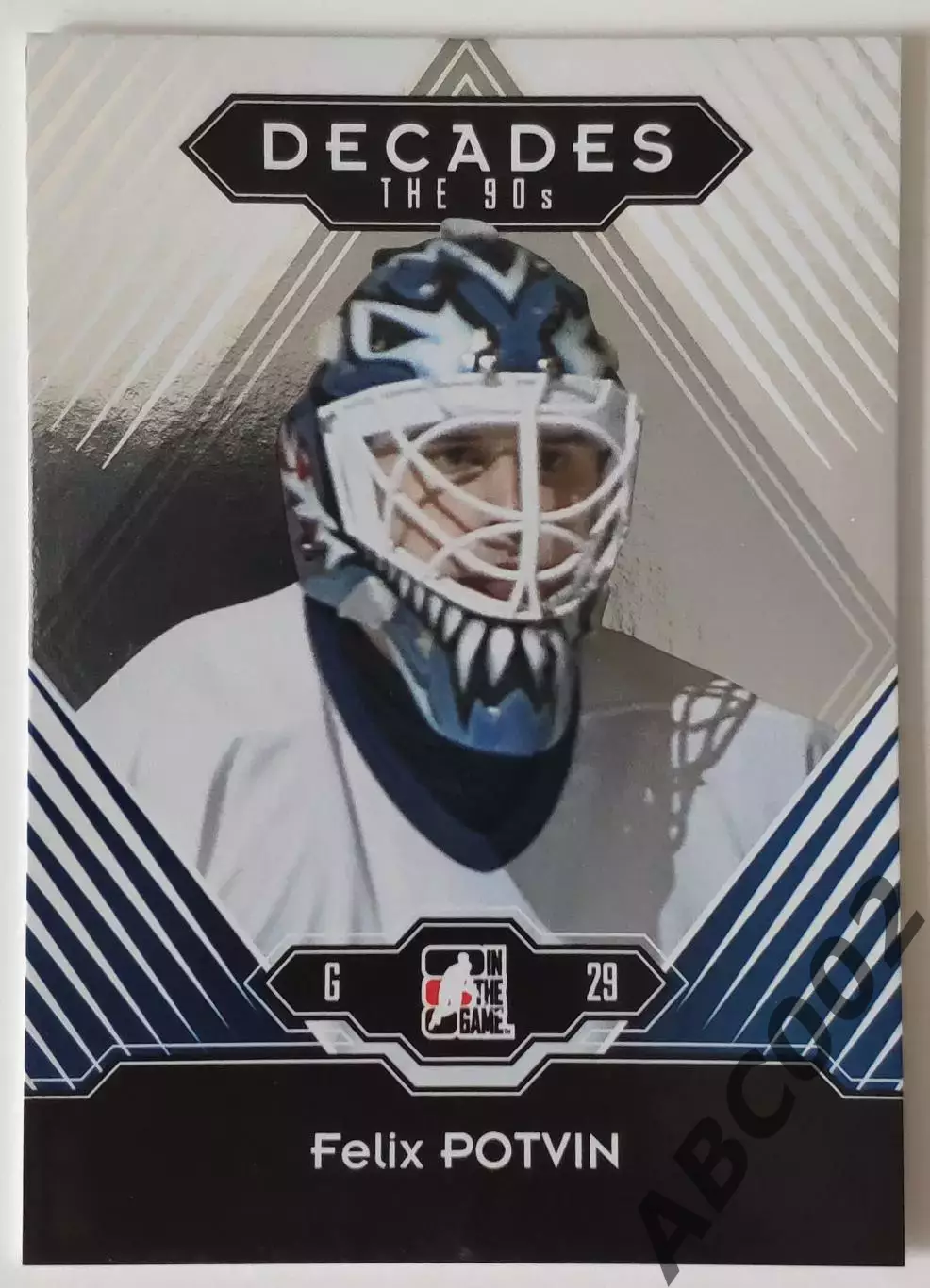 Карточка НХЛ / Felix Potvin / Maple Leafs / Decades 90
