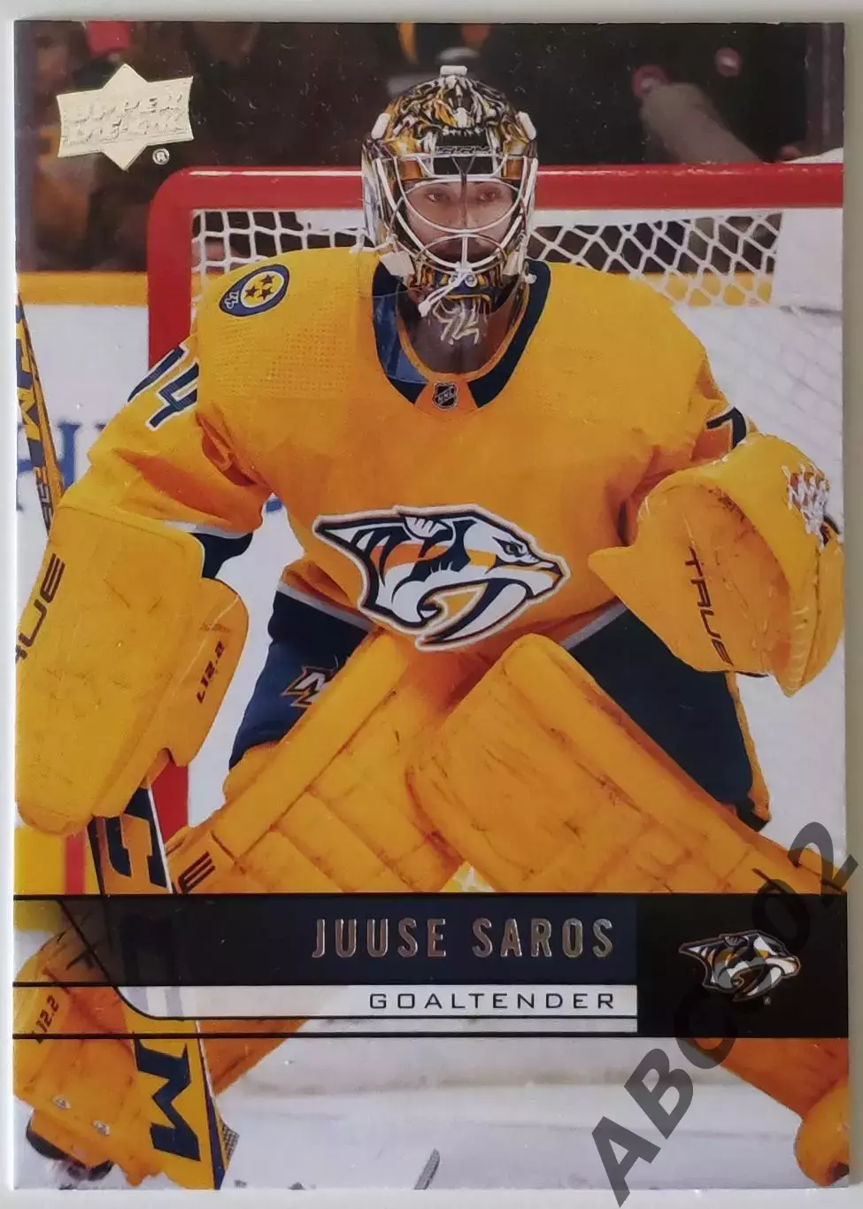 Карточка НХЛ / Juuse Saros / Nashville Predators