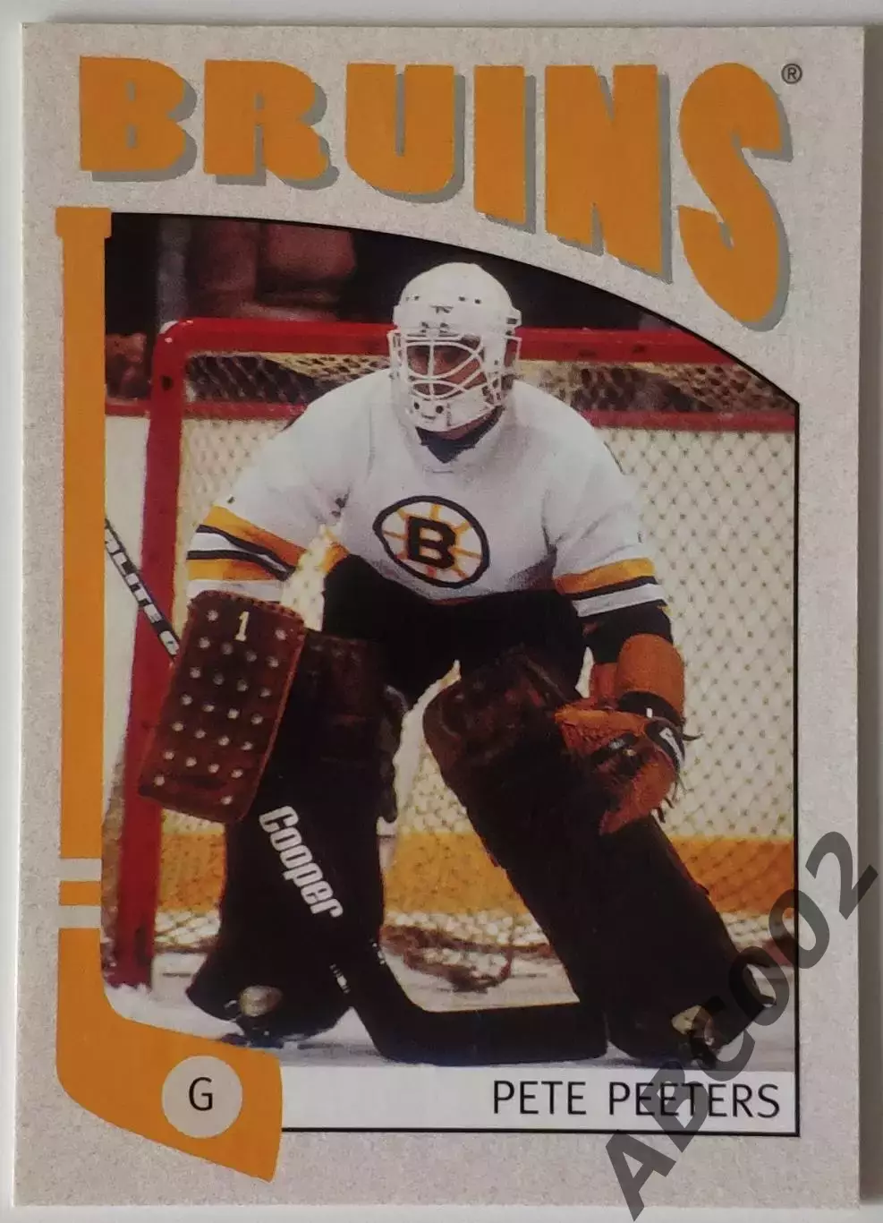 Карточка НХЛ / Pete Peeters / Bruins / In The Game