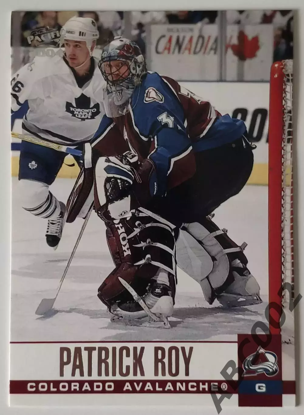 Карточка НХЛ / Patrick Roy / Colorado / Pacific