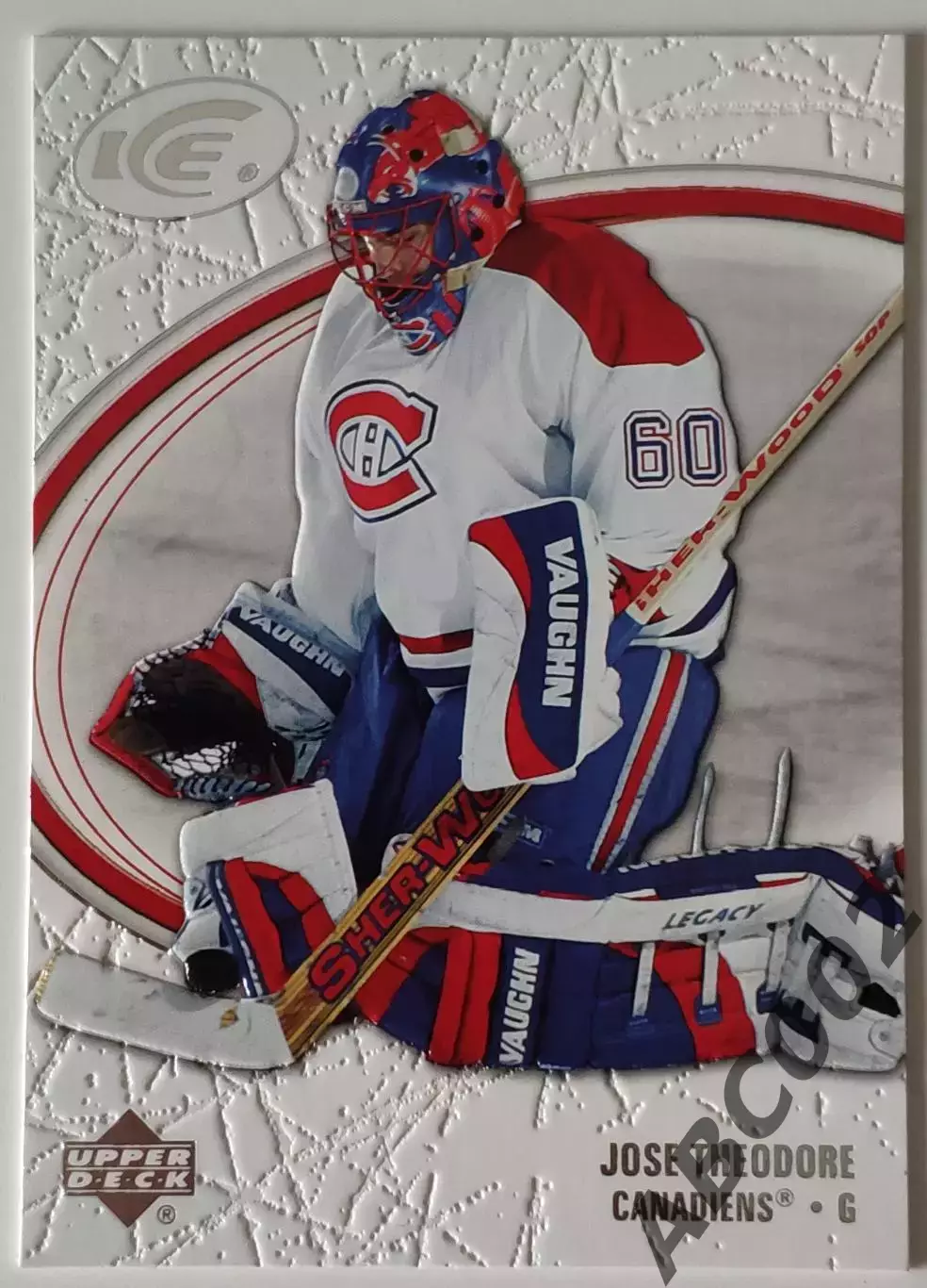 Карточка НХЛ / Jose Theodore / Canadiens / Ice