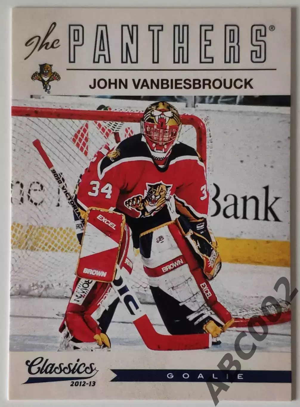 Карточка НХЛ / John Vanbiesbrouck / Panther / Classics Signatures
