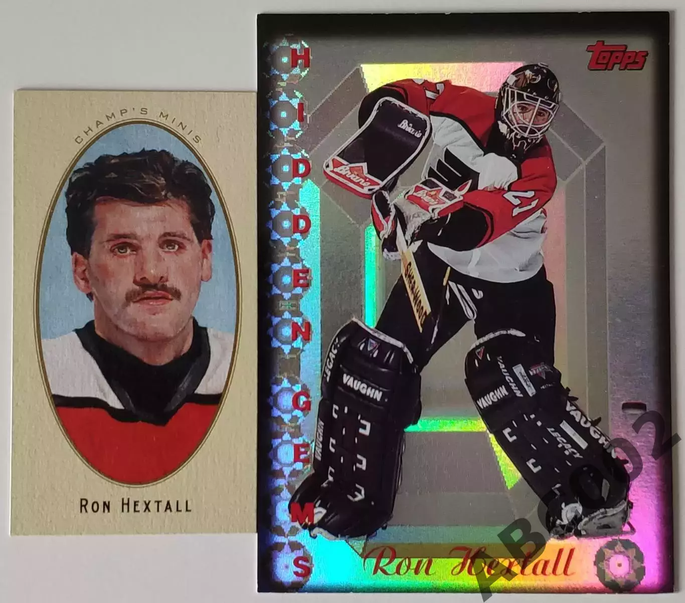 Карточка НХЛ / Ron Hextall / Flyers / Topps и Upper Deck