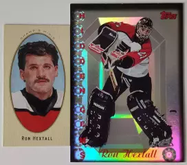 Карточка НХЛ / Ron Hextall / Flyers / Topps и Upper Deck