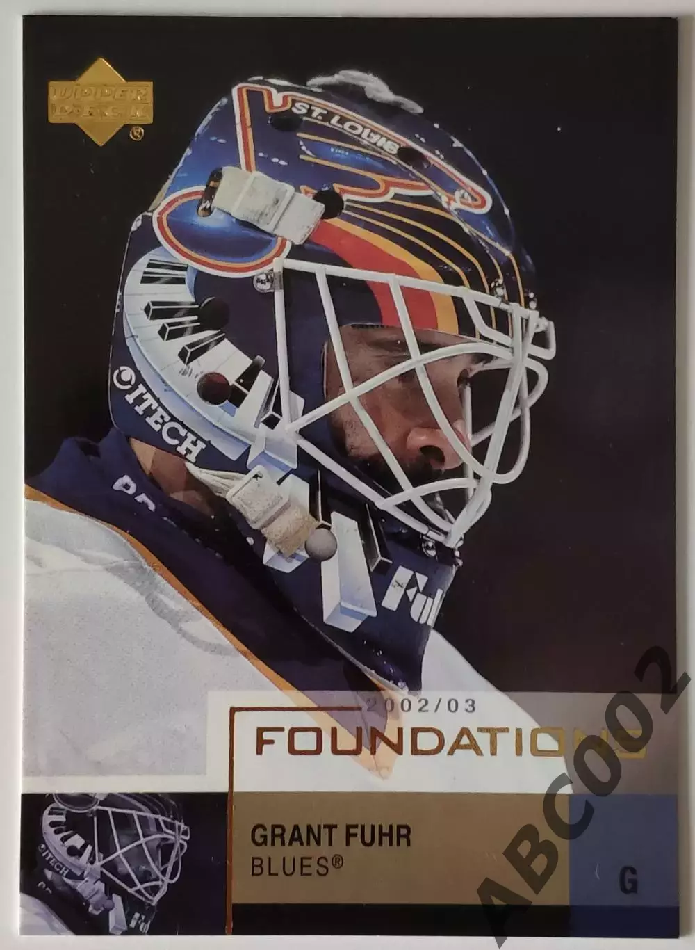 Карточка НХЛ / Grant Fuhr / Blues / Foundations
