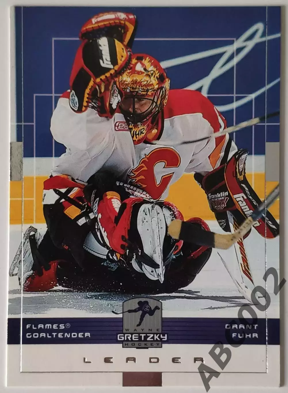 Карточка НХЛ / Grant Fuhr / Flames / Gretzky Hockey Leader