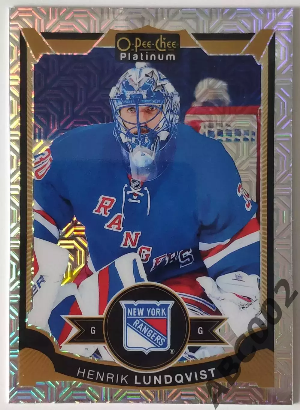 Карточка НХЛ / Henrik Lundqvist / O-Pee-Chee