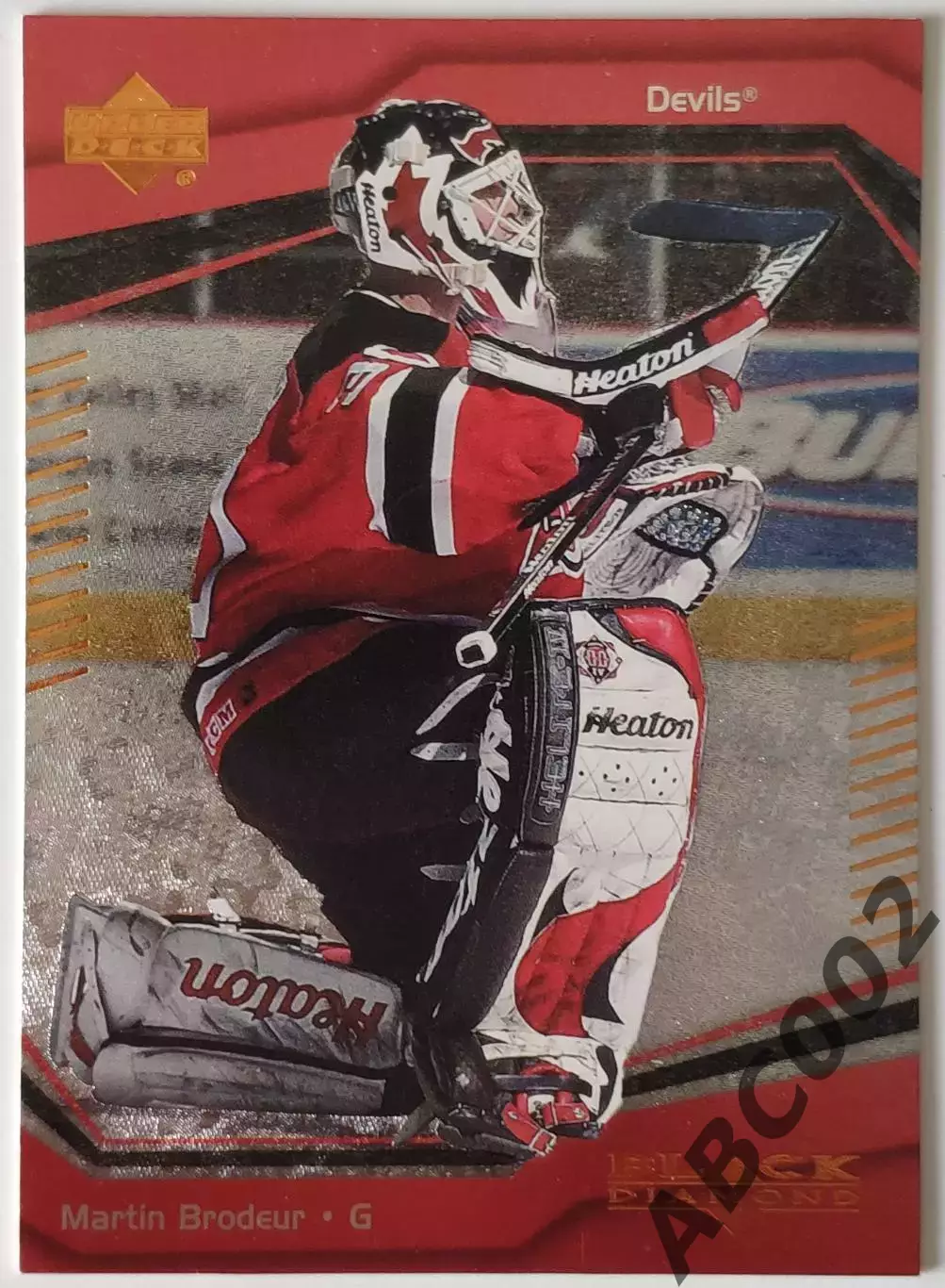 Карточка НХЛ / Martin Brodeur / Devils / Black Diamond