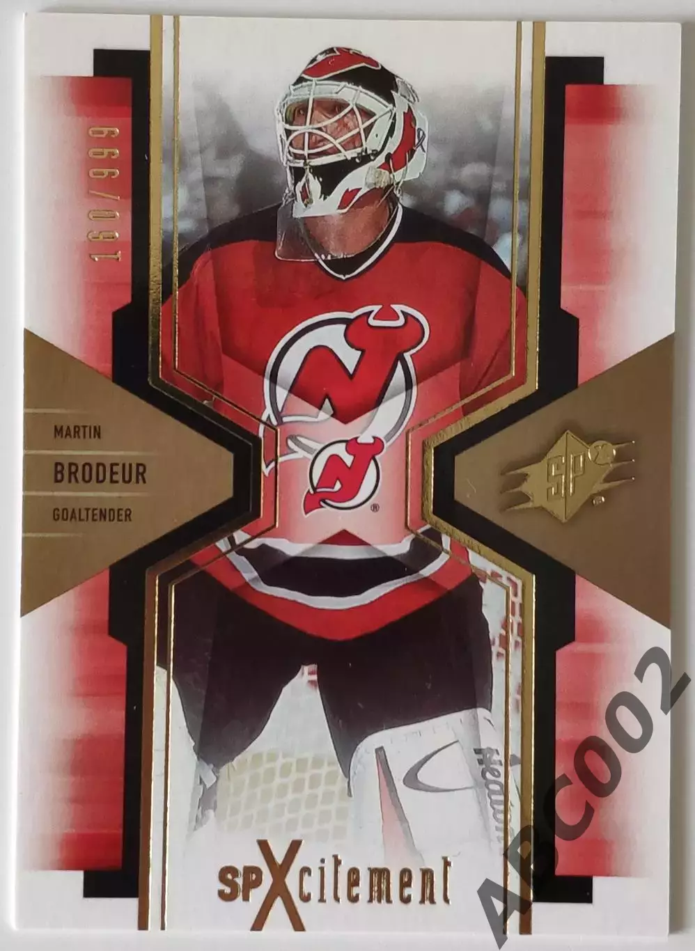 Карточка НХЛ / Martin Brodeur / 160 из 999 / Devils / SPX