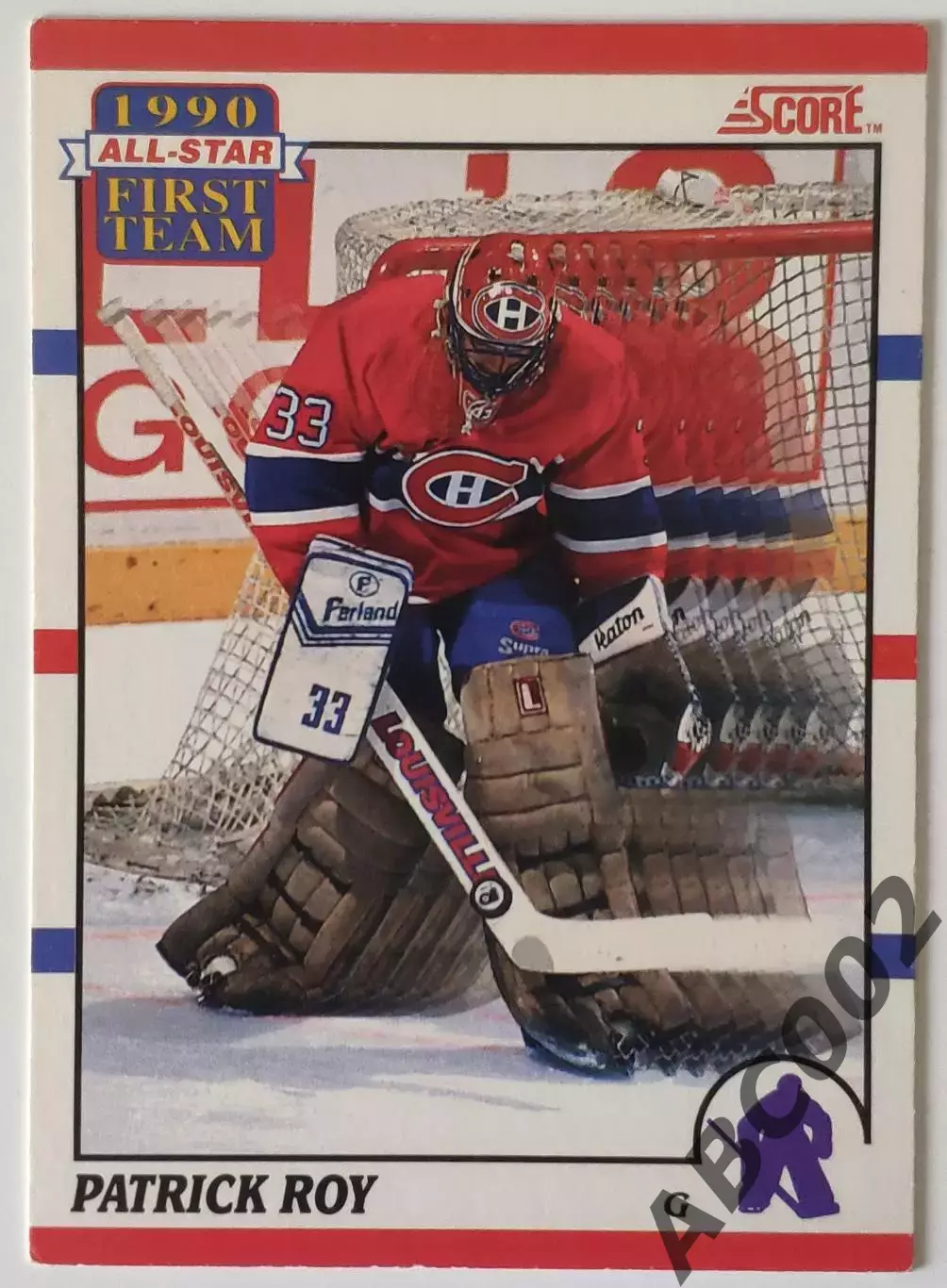 Карточка НХЛ / Patrick Roy / Canadiens / Score