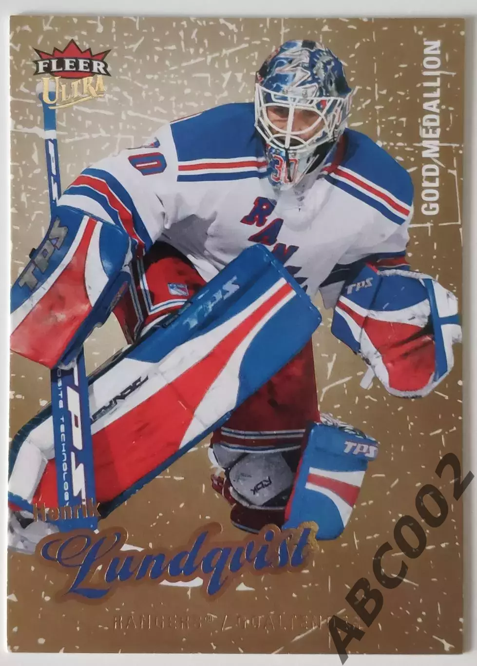 Карточка НХЛ / Henrik Lundqvist / Rangers / Fleer Ultra