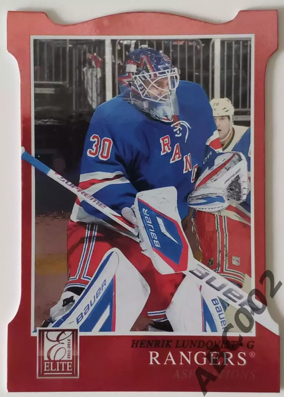Карточка НХЛ / Henrik Lundqvist / Rangers / Elite