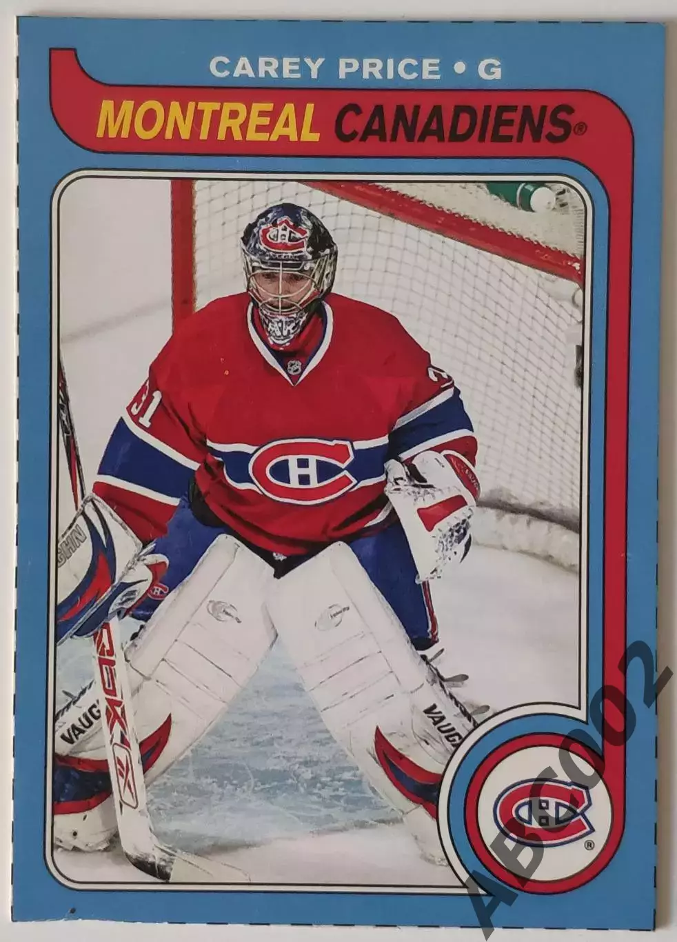Карточка НХЛ / Carey Price / Canadiens