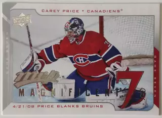 Карточка НХЛ / Carey Price / Canadiens / MVP