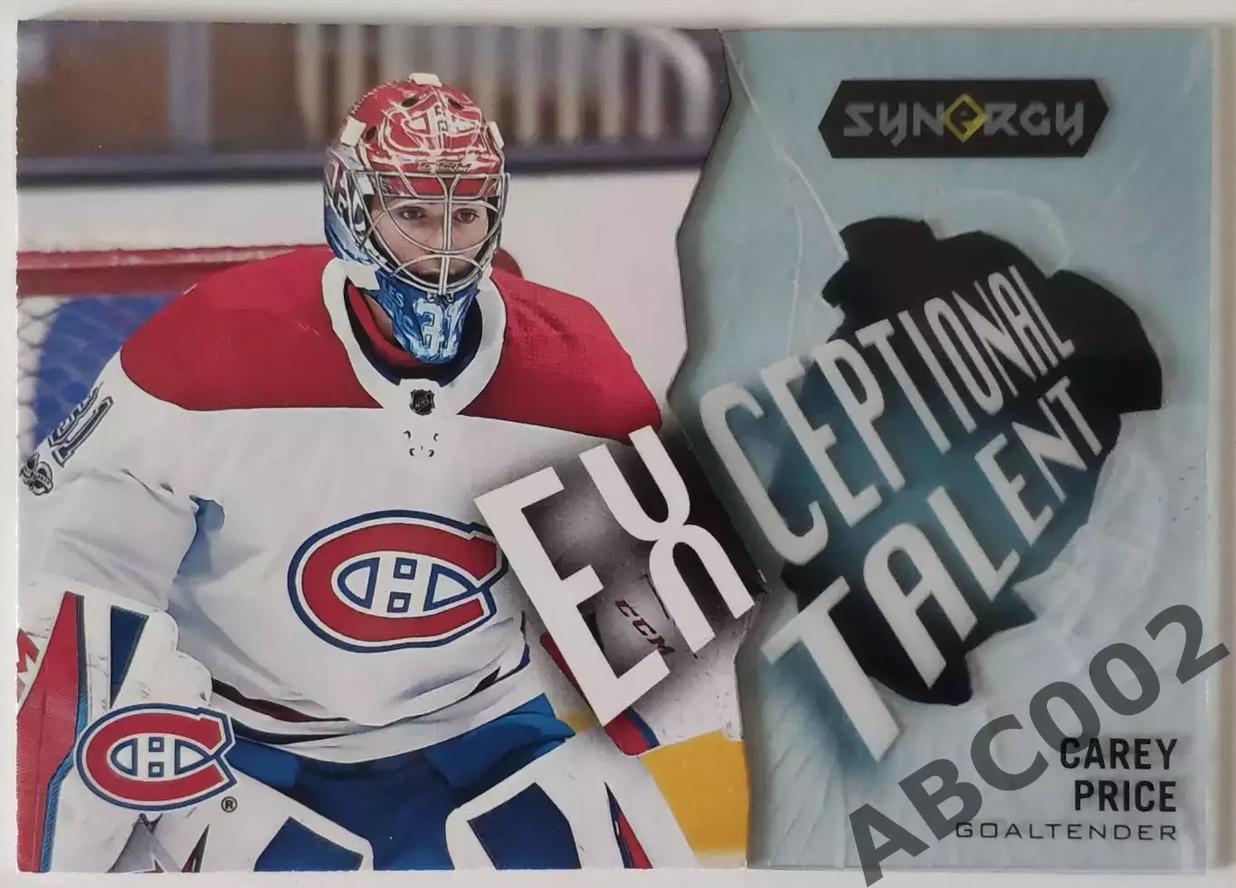 Карточка НХЛ / Carey Price / Canadiens / Synergy