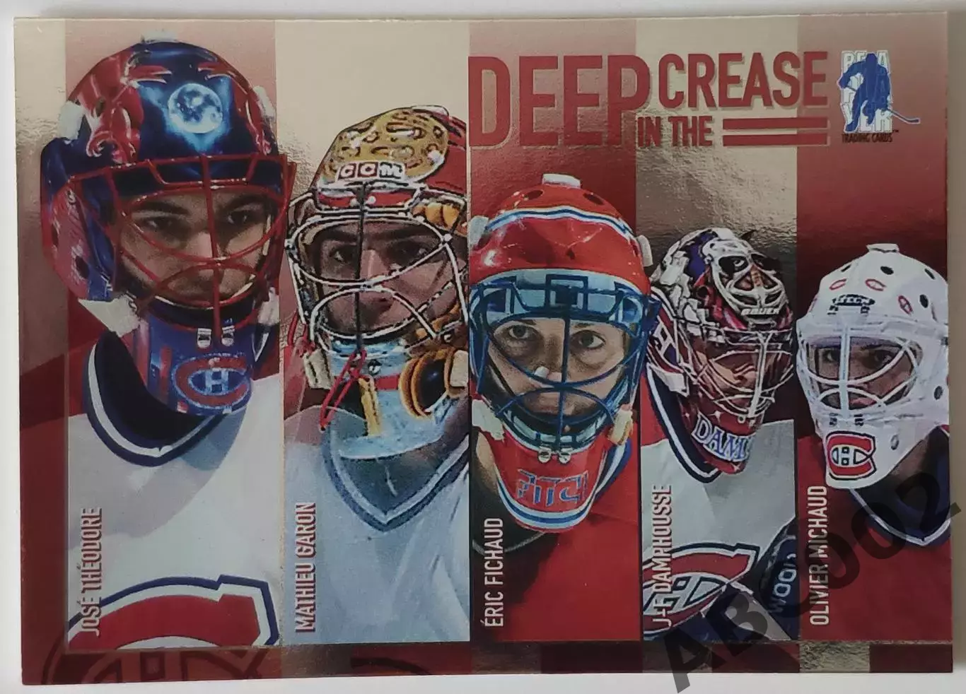 Карточка НХЛ / Theodore-Garon-Fichaud-Damphousse / Deep In The Crease / DC-3