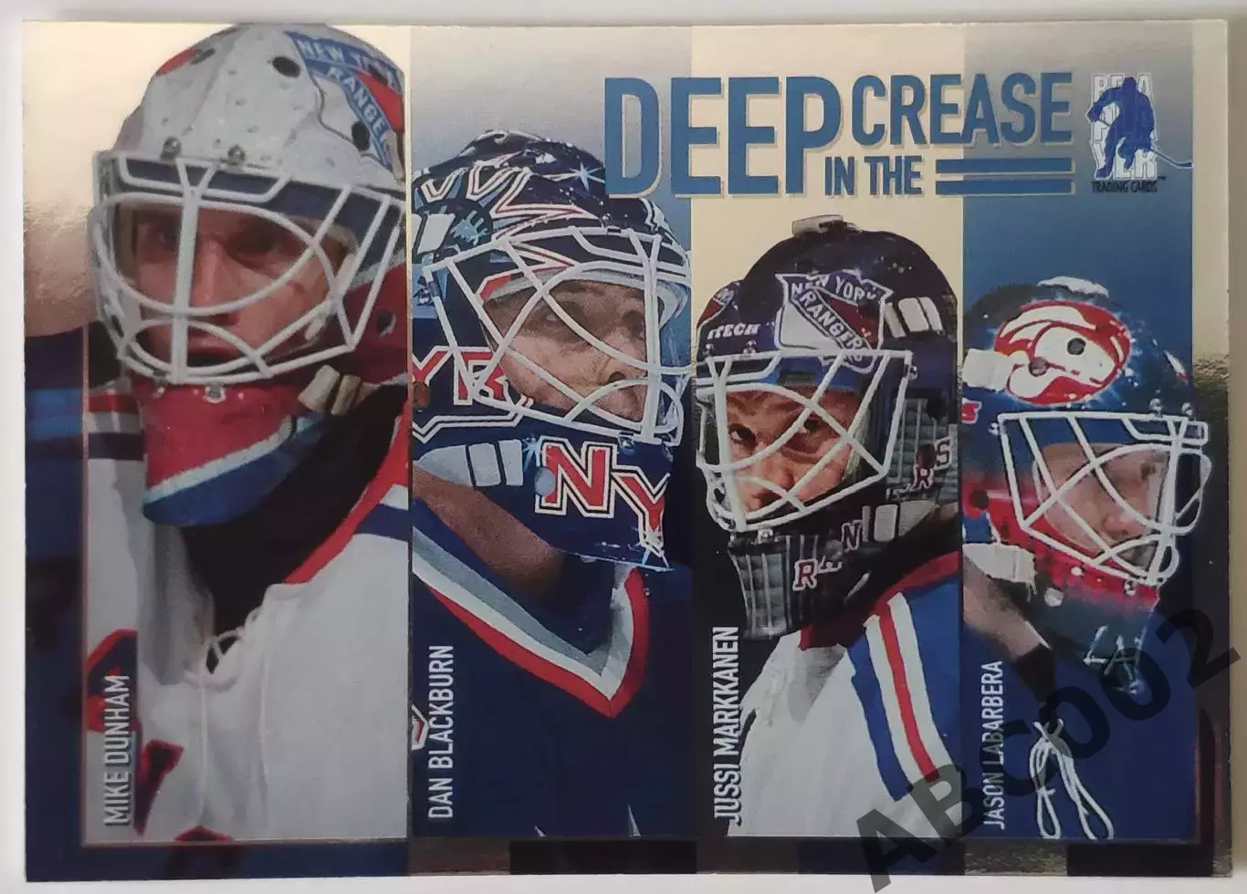 Карточка НХЛ / Dunham-Blackburn-Markkanen-Labarbera / Deep In The Crease / DC-5