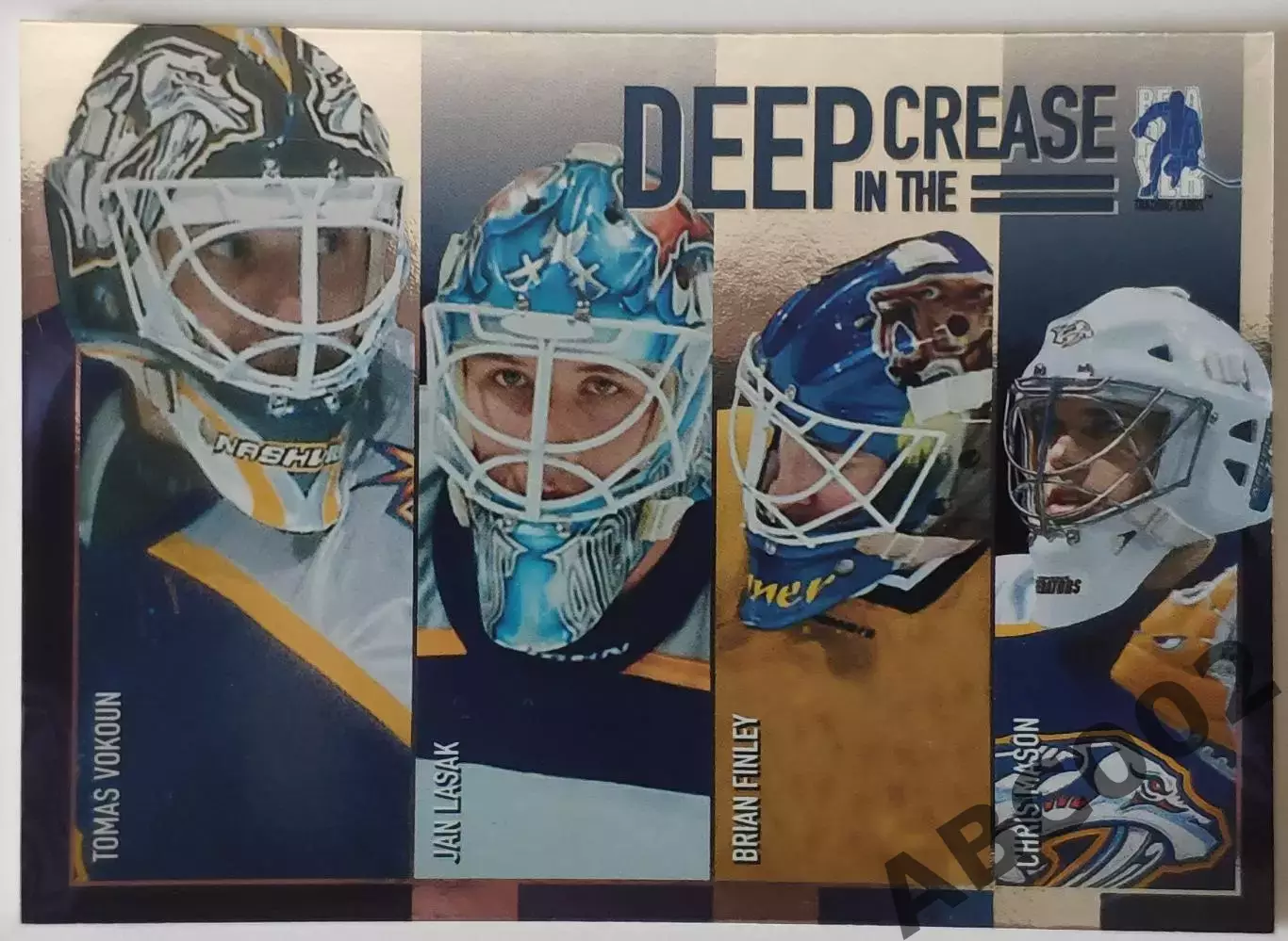 Карточка НХЛ / Vokoun-Lasak-Finley-Mason / Deep In The Crease / DC-6