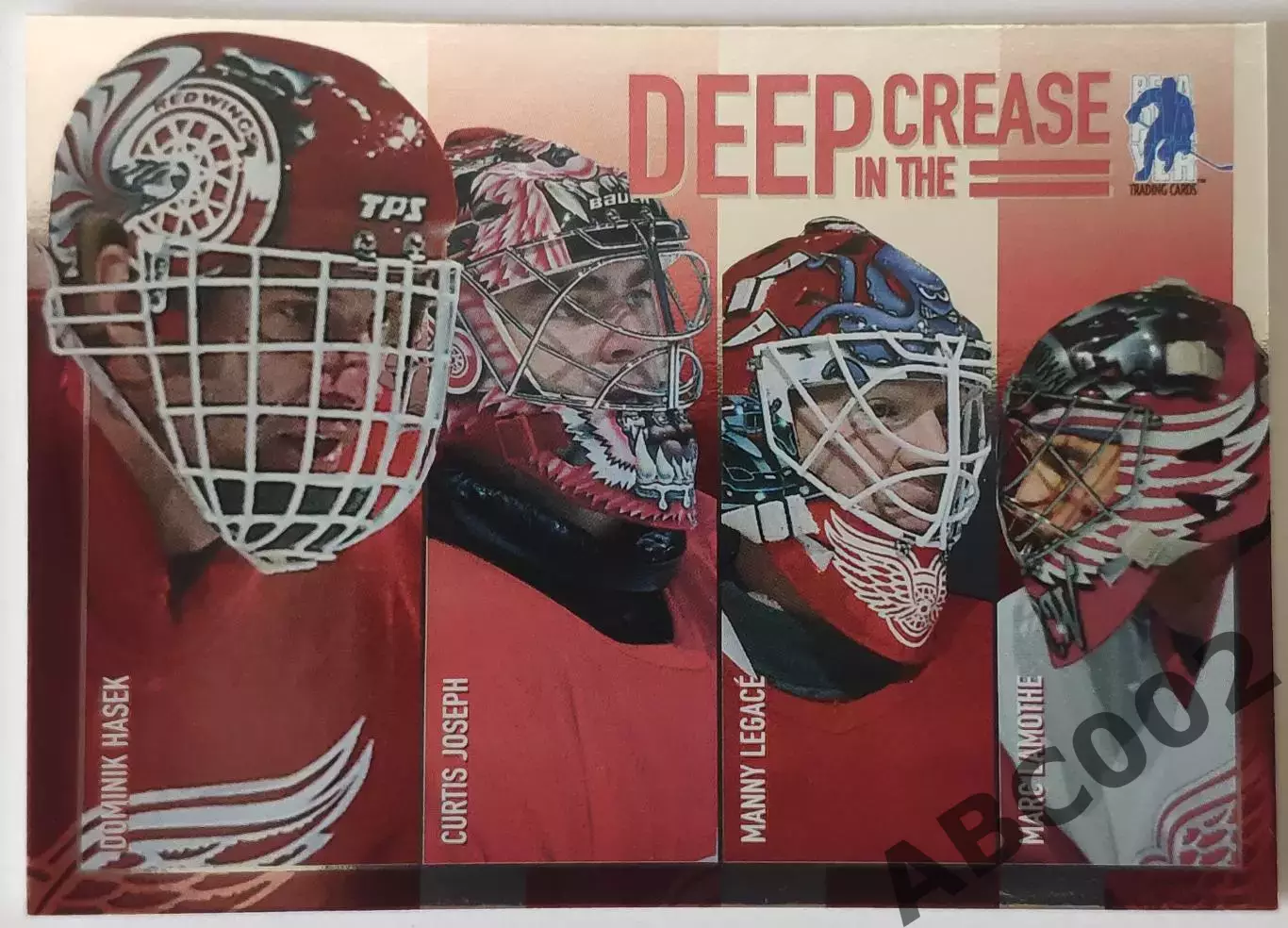 Карточка НХЛ / Hasek-Joseph-Legace-Lamothe / Deep In The Crease / DC-8