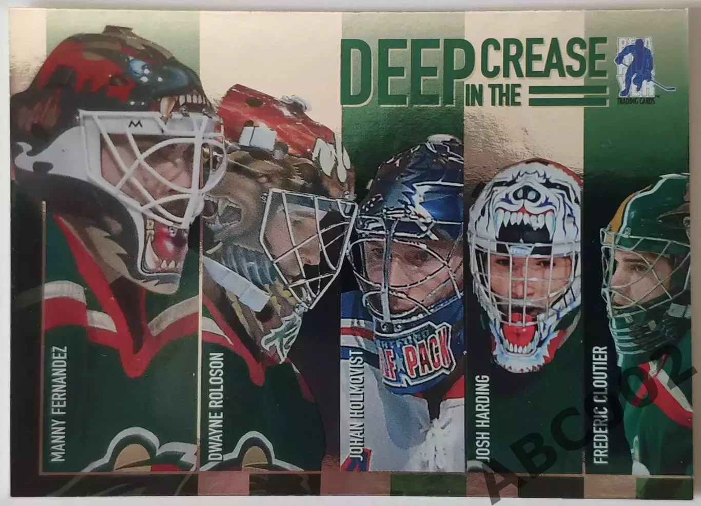 Карточка НХЛ / Fernandez-Roloson-Holmqvist-Harding / Deep In The Crease / DC-11