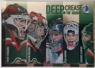 Карточка НХЛ / Fernandez-Roloson-Holmqvist-Harding / Deep In The Crease / DC-11