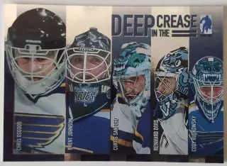 Карточка НХЛ / Osgood-Johnson-Sanford-Divis / Deep In The Crease / DC-12