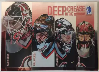 Карточка НХЛ / Biron-Noronen-Miller-Askey / Deep In The Crease / DC-13