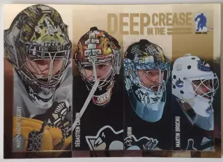 Карточка НХЛ / Fleury-Caron-Aubin-Brochu / Deep In The Crease / DC-15