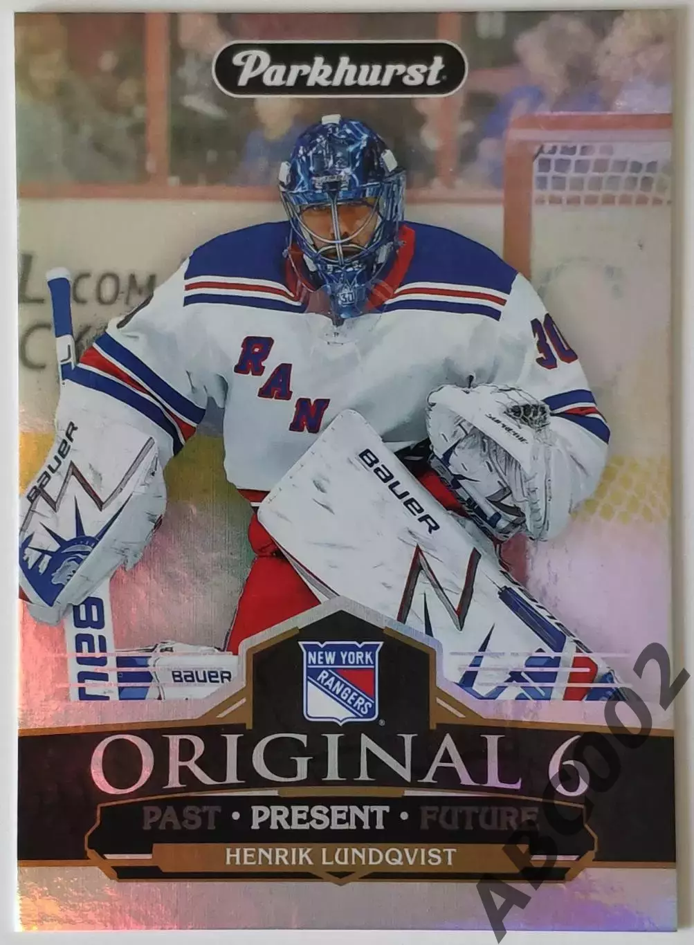 Карточка НХЛ / Henrik Lundqvist / Rangers / Parkhurst