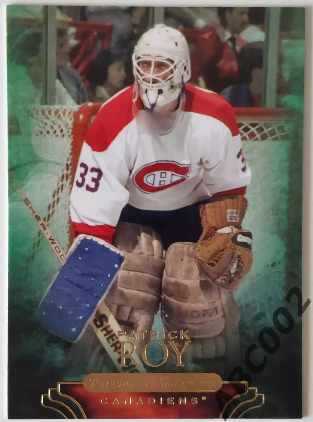 Карточка НХЛ / Patrick Roy / Canadiens / Parkhurst