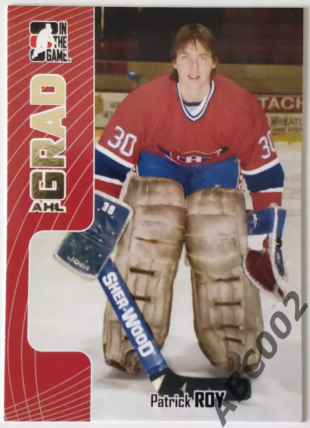 Карточка НХЛ / Patrick Roy / Canadians / AHL Grad