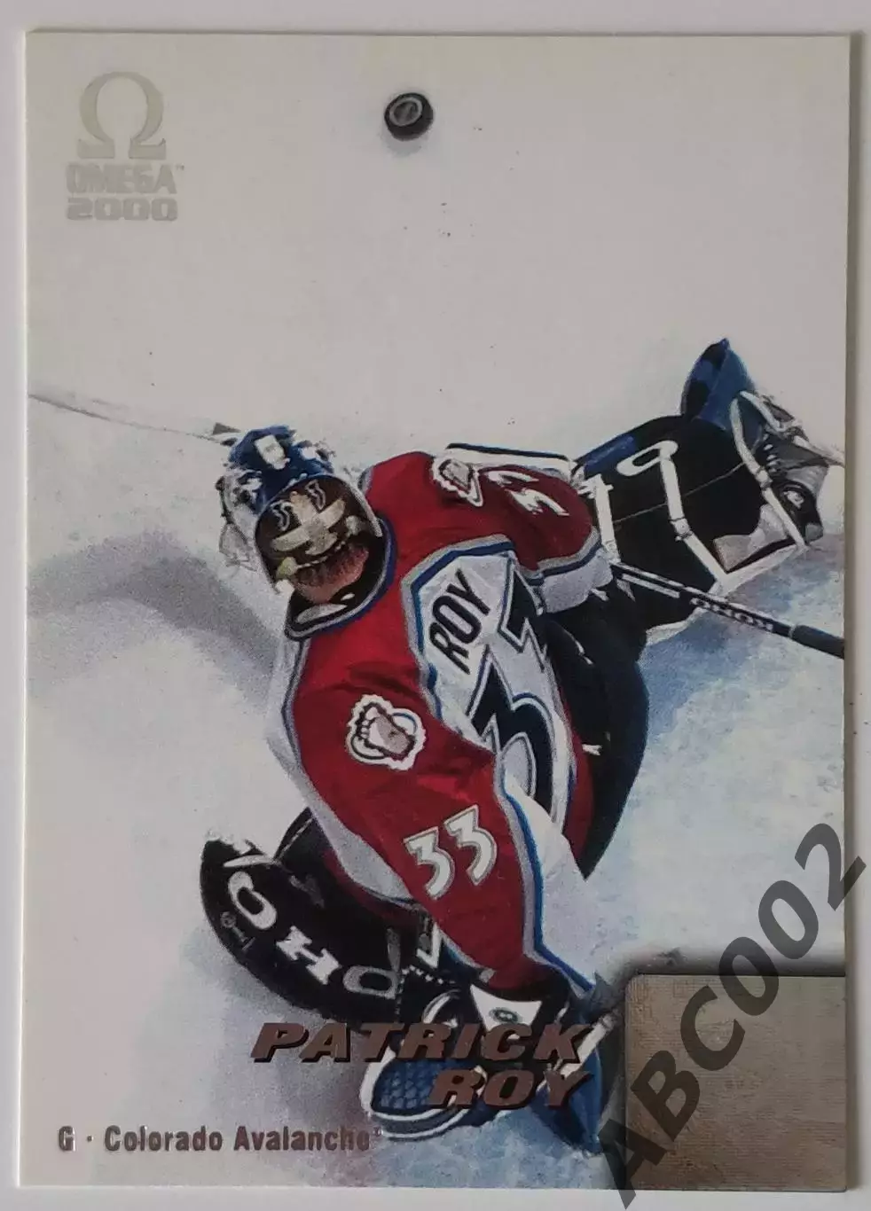 Карточка НХЛ / Patrick Roy / Colorado / Omega