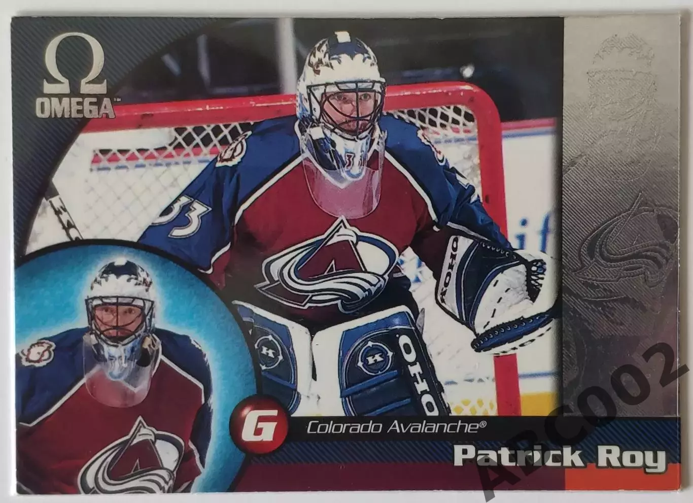 Карточка НХЛ / Patrick Roy / Avalanche / Omega