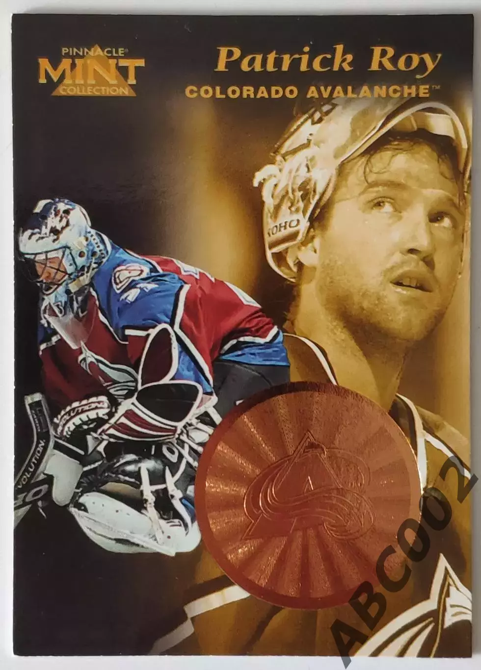 Карточка НХЛ / Patrick Roy / Colorado / Pinnacle Mint
