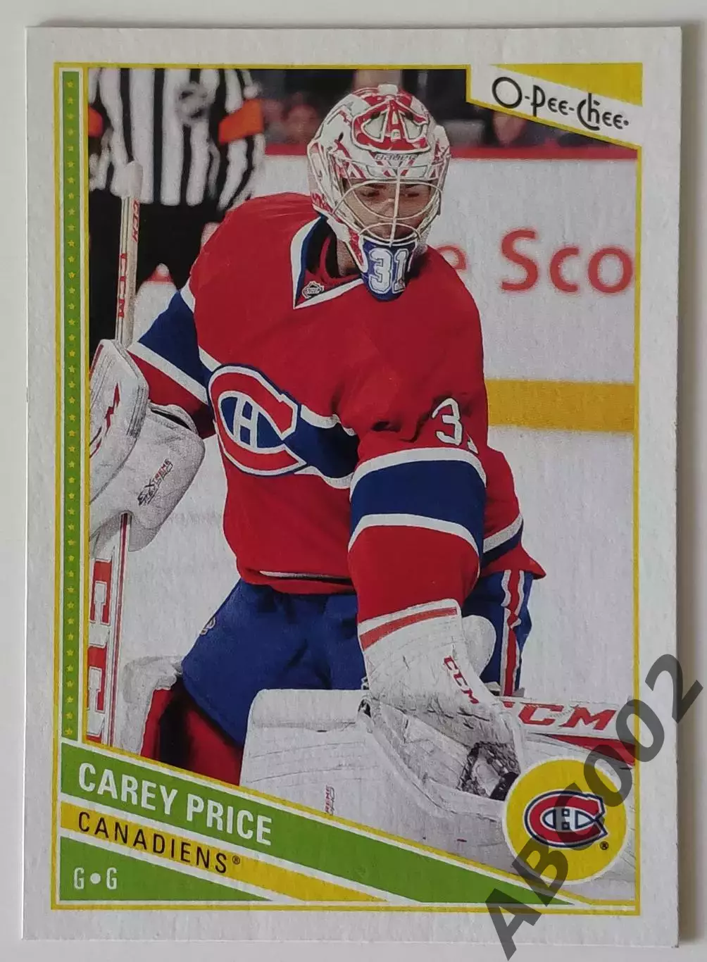 Карточка НХЛ / Carey Price / Canadiens / O-Pee-Chee