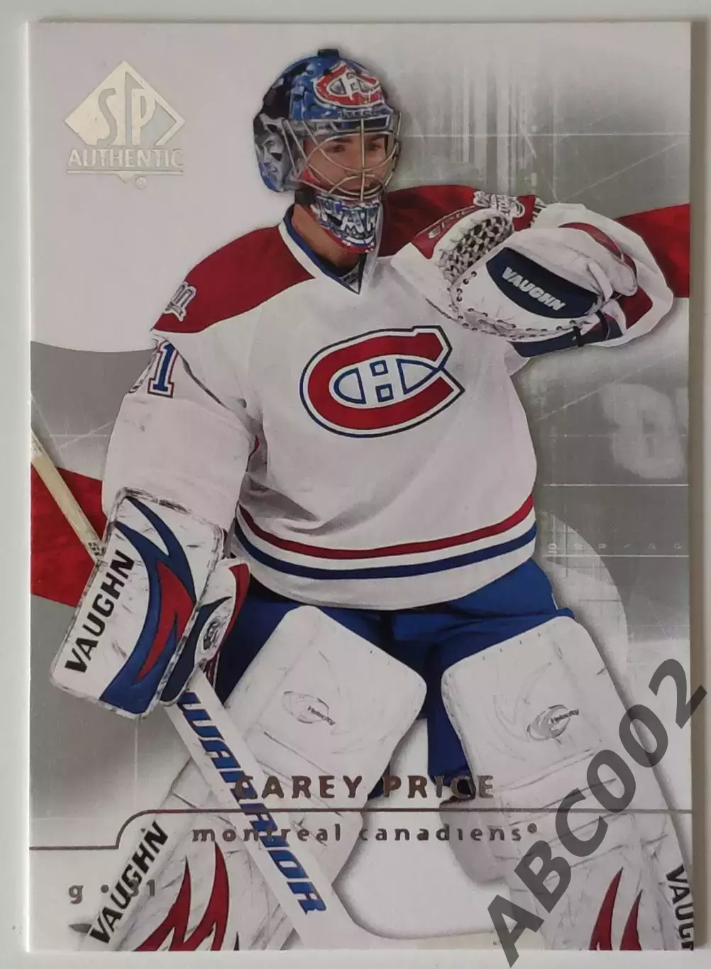 Карточка НХЛ / Carey Price / Canadiens / SP Authentic