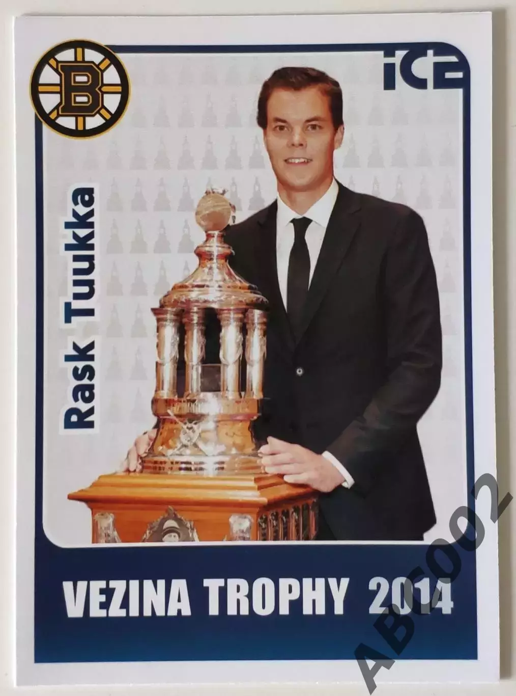 Карточка НХЛ / Tuuka Rask / Bruins / Vezina Trophy