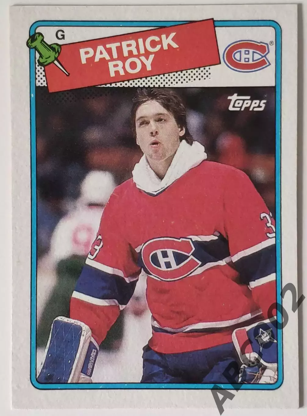 Карточка НХЛ / Patrick Roy / Canadiens / 1986 Topps