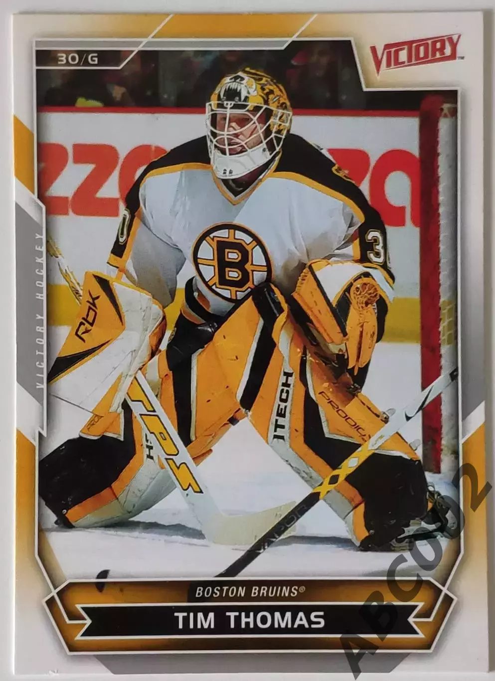 Карточка НХЛ / Tim Thomas / Bruins / Victory