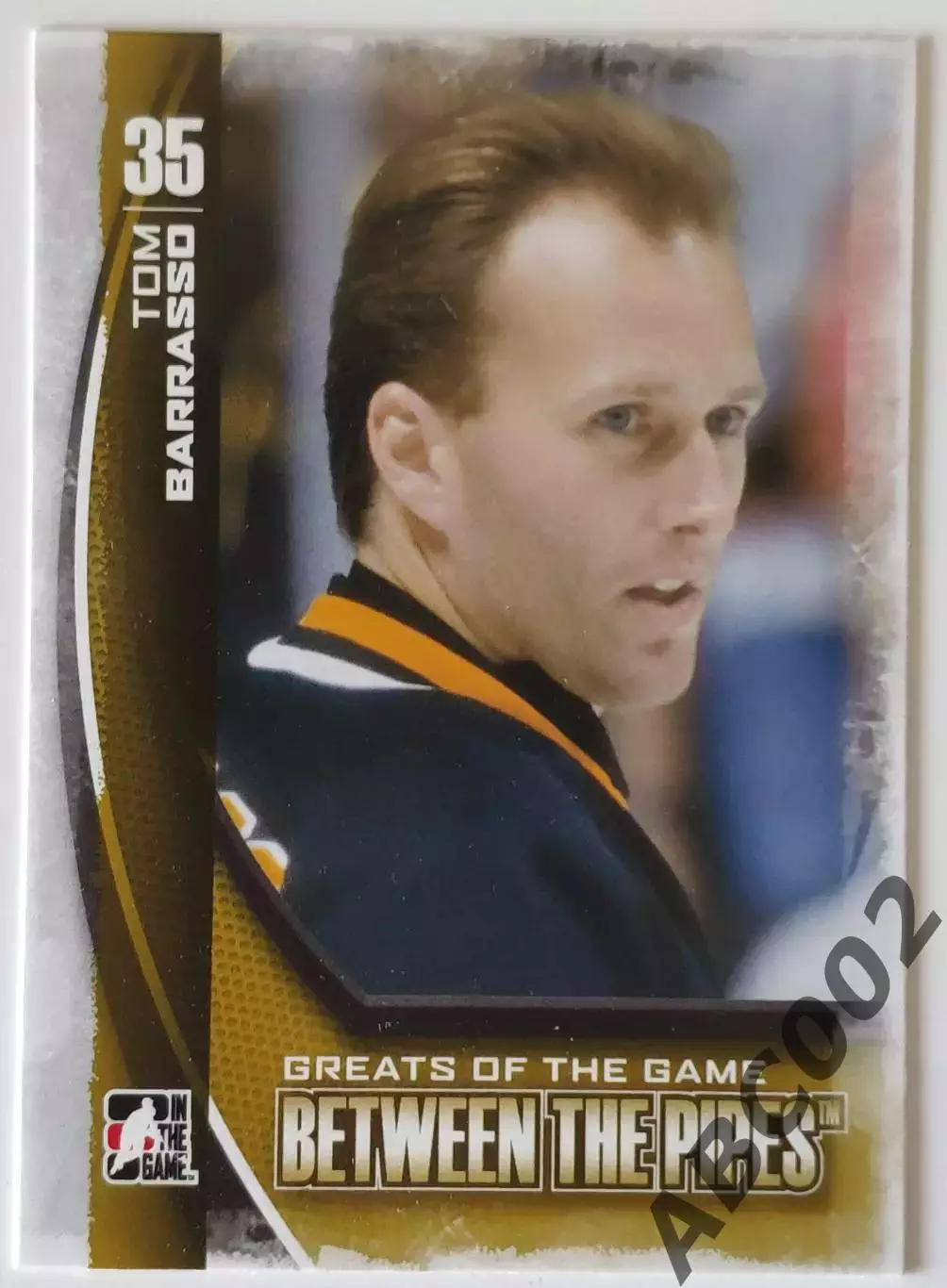 Карточка НХЛ / Tom Barrasso / Penguins / Between The Pipes