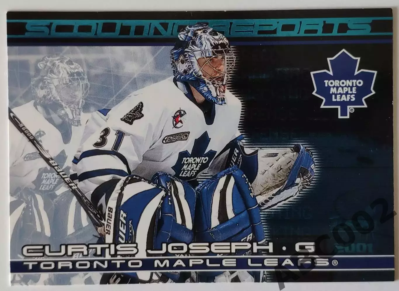 Карточка НХЛ / Curtis Joseph / Maple Leafs / Aurora