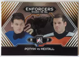 Карточка НХЛ / Potvin vs. Hextall / Enforcers