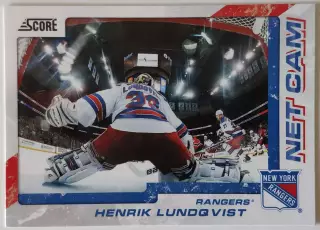 Карточка НХЛ / Henrik Lundqvist / Rangers / Net Cam