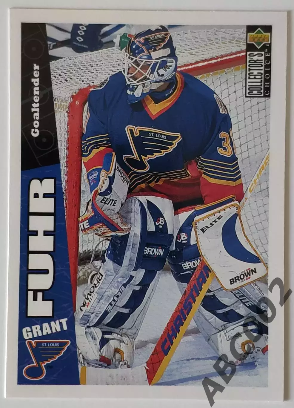 Карточка НХЛ / Grant Fuhr / Blues / Collectors Choice