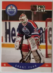 Карточка НХЛ / Grant Fuhr / Oilers / Pro Set